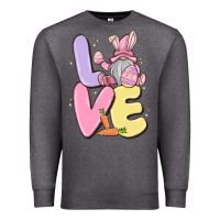 Charcoal Heather love easter gnome Premium Sweatshirt - MaliasSmallBusiness