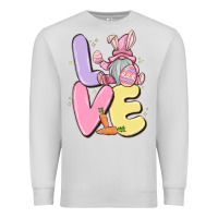 Dove Grey love easter gnome Premium Sweatshirt - MaliasSmallBusiness