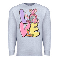 Heather Grey love easter gnome Premium Sweatshirt - MaliasSmallBusiness