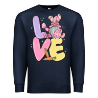 Navy love easter gnome Premium Sweatshirt - MaliasSmallBusiness