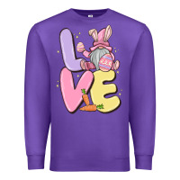 Purple love easter gnome Premium Sweatshirt - MaliasSmallBusiness