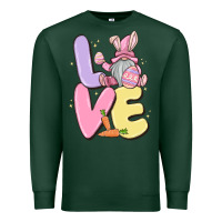 Sports Green love easter gnome Premium Sweatshirt - MaliasSmallBusiness