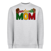 Heather Grey juneteenth mom Heavyweight Sweatshirt - texasbilliewilder