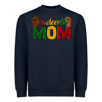 Navy juneteenth mom Heavyweight Sweatshirt - texasbilliewilder