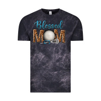 Cloud Black western blessed mom with lacrosse Vintage Tee - texasbilliewilder
