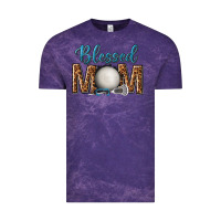 Cloud Purple western blessed mom with lacrosse Vintage Tee - texasbilliewilder