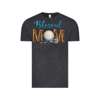 Vintage Black western blessed mom with lacrosse Vintage Tee - texasbilliewilder
