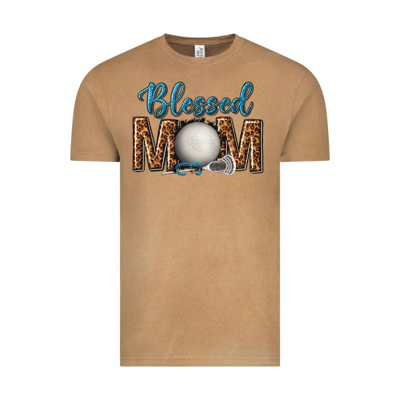 Western Blessed Mom With Lacrosse Vintage Tee by texasbilliewilder | Teevron