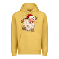 Antique Gold Christmas santa claus Premium Hoodie - MaliasSmallBusiness