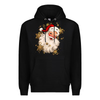 Black Christmas santa claus Premium Hoodie - MaliasSmallBusiness