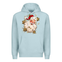 Blue Mist Christmas santa claus Premium Hoodie - MaliasSmallBusiness