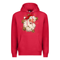 Cardinal Christmas santa claus Premium Hoodie - MaliasSmallBusiness