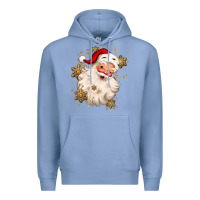 Colony Blue Christmas santa claus Premium Hoodie - MaliasSmallBusiness