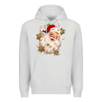 Dove Grey Christmas santa claus Premium Hoodie - MaliasSmallBusiness