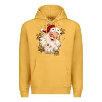 Mustard Christmas santa claus Premium Hoodie - MaliasSmallBusiness