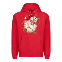 Red Christmas santa claus Premium Hoodie - MaliasSmallBusiness