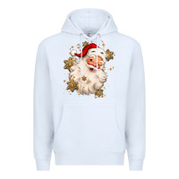 White Christmas santa claus Premium Hoodie - MaliasSmallBusiness