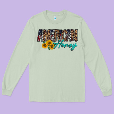 American Honey Long Sleeve Tee Designed By Racoondesign