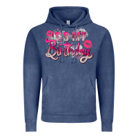 Vintage Denim pink it's my birthday Vintage Hoodie - Zillion Design Studio