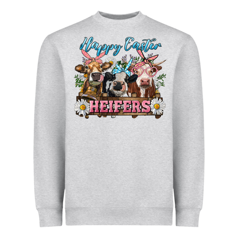 Happy Easter Heifers Heavyweight Sweatshirt by RanaPortraitStore | Teevron