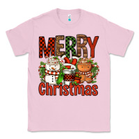 Bubblegum Pink Merry Christmas Coffee Cups Classic Tee - FaDigitalArtStudio