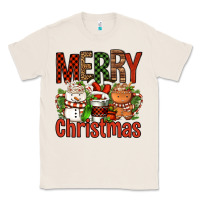 Natural Merry Christmas Coffee Cups Classic Tee - FaDigitalArtStudio