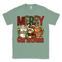Sage Merry Christmas Coffee Cups Classic Tee - FaDigitalArtStudio