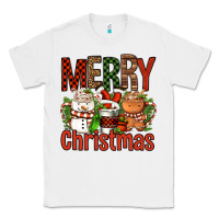 White Merry Christmas Coffee Cups Classic Tee - FaDigitalArtStudio