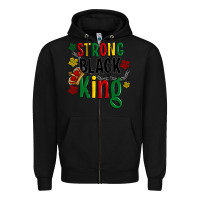 Black strong black king Zipper Hoodie - Artiststas