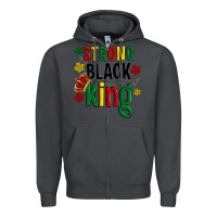 Smoke strong black king Zipper Hoodie - Artiststas