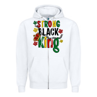 White strong black king Zipper Hoodie - Artiststas