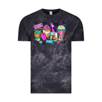 Cloud Black eyelash coffee cups Vintage Tee - Zillion Design Studio