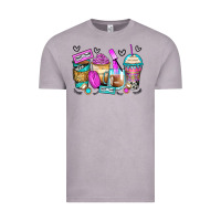 Vintage Zinc eyelash coffee cups Vintage Tee - Zillion Design Studio