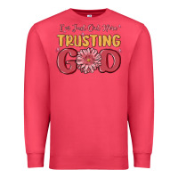 Cardinal i’m just out here trusting god Premium Sweatshirt - MaliasSmallBusiness