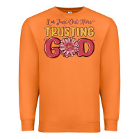 Carrot i’m just out here trusting god Premium Sweatshirt - MaliasSmallBusiness