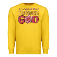 Lemon i’m just out here trusting god Premium Sweatshirt - MaliasSmallBusiness