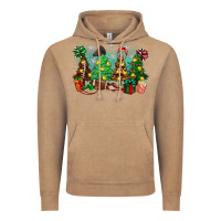 Vintage Coffee christmas trees with football Vintage Hoodie - Zillion Design Studio