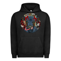 Pigment Black Black Angus Calf Christmas Urban Hoodie - RanaPortraitStore