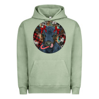 Pigment Oil Green Black Angus Calf Christmas Urban Hoodie - RanaPortraitStore