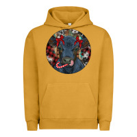 Pigment Peanut Butter Black Angus Calf Christmas Urban Hoodie - RanaPortraitStore