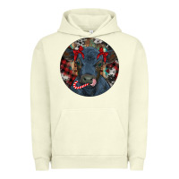 Pigment Pistachio Black Angus Calf Christmas Urban Hoodie - RanaPortraitStore