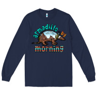 Navy armadillo by morning Long Sleeve Tee - RacoonDesign