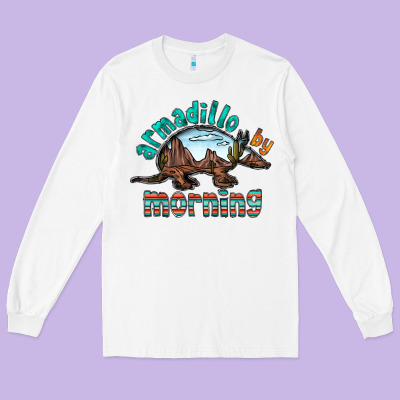 Armadillo By Morning Long Sleeve Tee Designed By Racoondesign