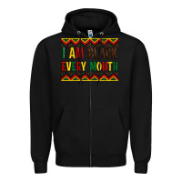 Black i am black every month Zipper Hoodie - Artiststas