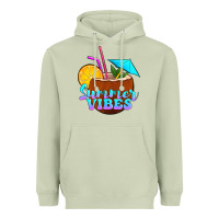 Matcha summer vibes coconut drink Heavyweight Hoodie - Jasminsmagicworld