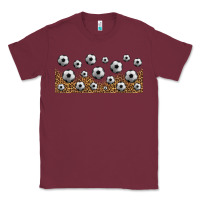 Burgundy leopard soccer 16oz libbey glass Classic Tee - HRA Design Shop