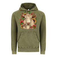 Vintage Olive christmas charolais Vintage Hoodie - JahusDesignShop