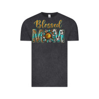 Vintage Black western blessed mom with sunflower Vintage Tee - texasbilliewilder