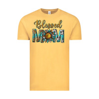 Western Blessed Mom With Sunflower Vintage Tee | Teevron