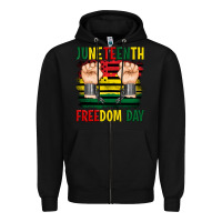 Black juneteenth freedom day Zipper Hoodie - Artiststas